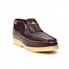 British Collection Apollo Croc-Brown Suede and Croc