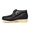 British Collection Knicks Croc-Black Suede and Croc