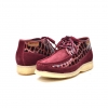 British Collection Knicks Croc-Burgundy Suede and Croc