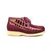 British Collection Knicks Croc-Burgundy Suede and Croc