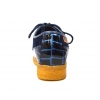 British Collection Crown Croc-Blue Suede and Croc