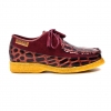 British Collection Crown Croc-Burgundy Suede and Croc