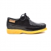 British Collection Crown Croc-Black Suede and Croc