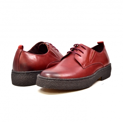 British Collection Playboy Original Low  Burgundy Leather