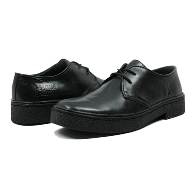 British Collection  Men's Playboy Low Cut Black Leather