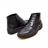 British Collection Black Ostrich and Wingtip Leather