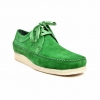 British Collection "Somerset-Low" Forest Green  Leather Suede