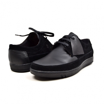 British Collection "Bristols" Black Leather and Suede