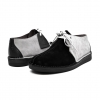 British Collection "Kingston," Black and Grey Suede Split-Toe