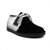 British Collection "Kingston," Black and Grey Suede Split-Toe