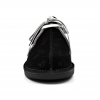 British Collection "Kingston," Black and Grey Suede Split-Toe