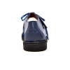 British Collection "Kingston," Blue Leather and Suede