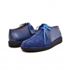 British Collection "Kingston," Blue Leather and Suede