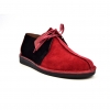 British Collection "Kingston," Burgundy Leather and Suede