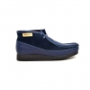 British Collection"New Castle"-Navy Leather and Suede