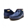 British Collection"New Castle"-Navy Leather and Suede