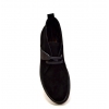 British Collection "Cambridge" Black Leather and Suede