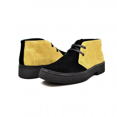 Classic Playboy "Jamaica" Yellow, Black, Green Suede