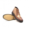 British Collection Tan and Cognac Ostrich and Wingtip Leather