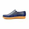 British Collection "Norwich" Navy Suede and Leather