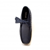 British Collection"Walkers-Ostrich"-Navy Leather and Ostrich.L