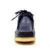 British Collection"Walkers-Ostrich"-Navy Leather and Ostrich.L