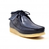 British Collection"Walkers-Ostrich"-Navy Leather and Ostrich.L