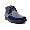 British Collection "Birmingham" Navy Leather and Suede