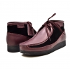 British Collection"New Castle"- Plum Leather and Black Suede