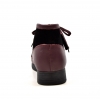 British Collection"New Castle"- Plum Leather and Black Suede