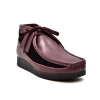 British Collection"New Castle"- Plum Leather and Black Suede