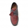 British Collection "Bristols" Burgundy Leather and Grey Suede