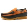 British Collection Power Old School Slip On Rust/Brown Shoes