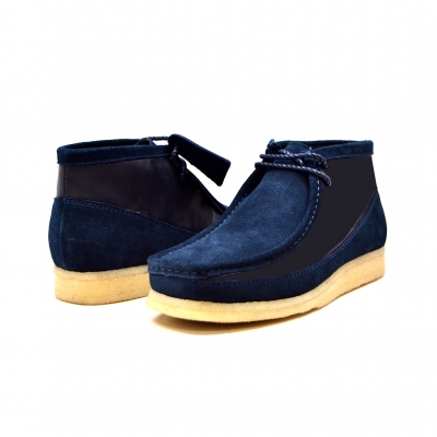 British Collection "Walkers"-Navy Suede and Leather