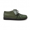 British Collection "Kingston," Green Suede/Green Lthr Split-Toe