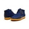 British Collection "Birmingham" Navy Suede and Leather