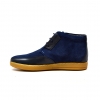 British Collection "Birmingham" Navy Suede and Leather