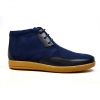 British Collection "Birmingham" Navy Suede and Leather