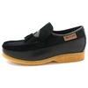 British Collection King Old School Slip On Black Suede Shoes