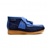 British Collection Classic TPR Blue Leather Slip-on