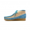 British Collection"New Castle"-Blue and Beige Suede