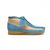 British Collection"New Castle"-Blue and Beige Suede