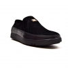 British Collection "Canterbury" Black Leather and Suede