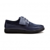 British Collection "Westminster" Navy Leather and Suede