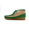 British Collection"New Castle"-Green and Beige Suede