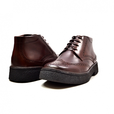 Classic Playboy "Classic" Wingtip DK Brown Leather-TPR