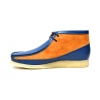British Collection "Walkers"-Navy Leather and  Rust Suede