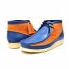 British Collection "Walkers"-Navy Leather and  Rust Suede