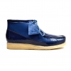 British Collection "Walkers"-Navy Leather and Patent