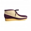 British Collection"New Castle" Burg and Beige Suede